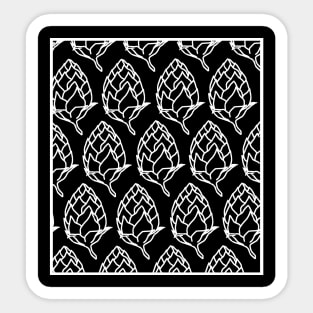 Beer Hops Pattern Sticker